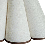 Maxbell Fabric Table Lamp Cover Home Pendant Light Lamp Shade Petal Shaped Lampshade White Gray