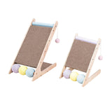 Maxbell Scratching Board Toy Balls Indoor Cats Exerciser Climbing Cat Scratcher Ramp 43.8cmx27.5cmx44.5cm