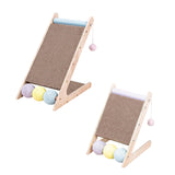 Maxbell Scratching Board Toy Balls Indoor Cats Exerciser Climbing Cat Scratcher Ramp 43.8cmx27.5cmx44.5cm