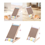 Maxbell Scratching Board Toy Balls Indoor Cats Exerciser Climbing Cat Scratcher Ramp 43.8cmx27.5cmx44.5cm