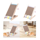 Maxbell Scratching Board Toy Balls Indoor Cats Exerciser Climbing Cat Scratcher Ramp 43.8cmx27.5cmx44.5cm