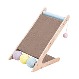Maxbell Scratching Board Toy Balls Indoor Cats Exerciser Climbing Cat Scratcher Ramp 43.8cmx27.5cmx44.5cm