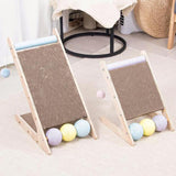 Maxbell Scratching Board Toy Balls Indoor Cats Exerciser Climbing Cat Scratcher Ramp 27cmx29.5cmx33.5cm