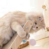 Maxbell Scratching Board Toy Balls Indoor Cats Exerciser Climbing Cat Scratcher Ramp 27cmx29.5cmx33.5cm