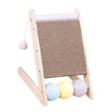 Maxbell Scratching Board Toy Balls Indoor Cats Exerciser Climbing Cat Scratcher Ramp 27cmx29.5cmx33.5cm