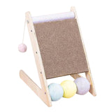 Maxbell Scratching Board Toy Balls Indoor Cats Exerciser Climbing Cat Scratcher Ramp 27cmx29.5cmx33.5cm