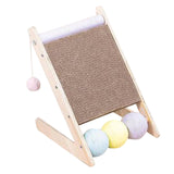 Maxbell Scratching Board Toy Balls Indoor Cats Exerciser Climbing Cat Scratcher Ramp 27cmx29.5cmx33.5cm