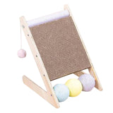 Maxbell Scratching Board Toy Balls Indoor Cats Exerciser Climbing Cat Scratcher Ramp 27cmx29.5cmx33.5cm