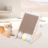 Maxbell Scratching Board Toy Balls Indoor Cats Exerciser Climbing Cat Scratcher Ramp 27cmx29.5cmx33.5cm