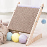 Maxbell Scratching Board Toy Balls Indoor Cats Exerciser Climbing Cat Scratcher Ramp 27cmx29.5cmx33.5cm