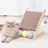 Maxbell Scratching Board Toy Balls Indoor Cats Exerciser Climbing Cat Scratcher Ramp 27cmx29.5cmx33.5cm
