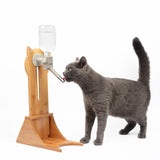 Maxbell Dog Fountain Bottle Holder Wooden Pet Supplies for Gerbil Kitten Chinchillas