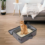 Maxbell Portable Cat Litter Box Versatile Pet Supplies for Indoor Airplane Traveling