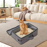 Maxbell Portable Cat Litter Box Versatile Pet Supplies for Indoor Airplane Traveling