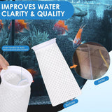 Maxbell 12Pcs Aquarium Filter Socks 3D Honeycomb Design Aquarium Socks for Tank Sump