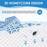 Maxbell 12Pcs Aquarium Filter Socks 3D Honeycomb Design Aquarium Socks for Tank Sump