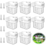 Maxbell 8x Aquarium Plant Holder Aquascaping Decor Cultivation Fish Tank Planter Pot