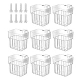 Maxbell 8x Aquarium Plant Holder Aquascaping Decor Cultivation Fish Tank Planter Pot