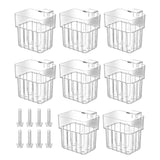 Maxbell 8x Aquarium Plant Holder Aquascaping Decor Cultivation Fish Tank Planter Pot