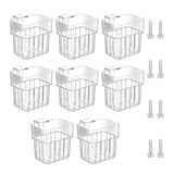 Maxbell 8x Aquarium Plant Holder Aquascaping Decor Cultivation Fish Tank Planter Pot
