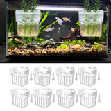 Maxbell 8x Aquarium Plant Holder Aquascaping Decor Cultivation Fish Tank Planter Pot
