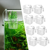 Maxbell 8x Aquarium Plant Holder Aquascaping Decor Cultivation Fish Tank Planter Pot