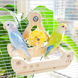 Maxbell Bird Swing Perch Toy Chewing Cage Accessories for Cockatiels Macaws Sparrows