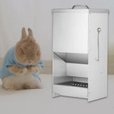 Maxbell Small Animal Feeder with Lid for Chinchillas Guinea Pigs Other Small Animals