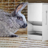 Maxbell Small Animal Feeder with Lid for Chinchillas Guinea Pigs Other Small Animals