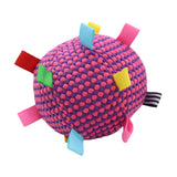 Maxbell Pet Toy Plush Ball Pet Supplies Soft Fuzzy Kitten Ball for Dog Birthday Gifts Rose red