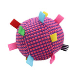 Maxbell Pet Toy Plush Ball Pet Supplies Soft Fuzzy Kitten Ball for Dog Birthday Gifts Rose red