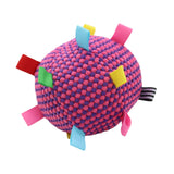 Maxbell Pet Toy Plush Ball Pet Supplies Soft Fuzzy Kitten Ball for Dog Birthday Gifts Rose red