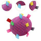 Maxbell Pet Toy Plush Ball Pet Supplies Soft Fuzzy Kitten Ball for Dog Birthday Gifts Rose red