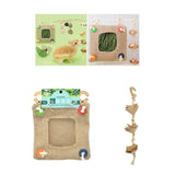 Maxbell Guinea Pig Hay Bag Hanging Hanging Hay Feeder for Guinea Pigs Bunny Hamsters