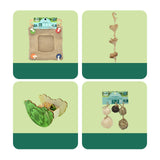 Maxbell Hanging Chew Treats Hamster Accessories Foraging Toys for Gerbils Bunny Rats