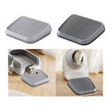 Maxbell Pet Cat Litter Mat Portable Double Layer for Living Room Bedroom Indoor Cats light gray