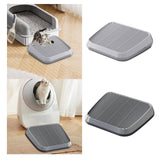 Maxbell Pet Cat Litter Mat Portable Double Layer for Living Room Bedroom Indoor Cats light gray