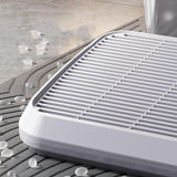 Maxbell Pet Cat Litter Mat Portable Double Layer for Living Room Bedroom Indoor Cats light gray