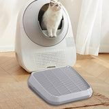 Maxbell Pet Cat Litter Mat Portable Double Layer for Living Room Bedroom Indoor Cats light gray