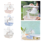Maxbell 2 Layers Hamster Habitats Cage High Chassis Design Multipurpose 7.4x9x11inch Pink