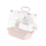 Maxbell 2 Layers Hamster Habitats Cage High Chassis Design Multipurpose 7.4x9x11inch Pink