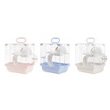 Maxbell 2 Layers Hamster Habitats Cage High Chassis Design Multipurpose 7.4x9x11inch Pink