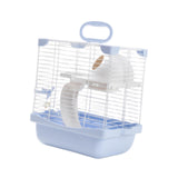 Maxbell 2 Layers Hamster Habitats Cage High Chassis Design Multipurpose 7.4x9x11inch Blue