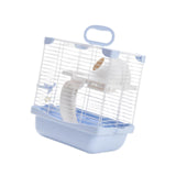 Maxbell 2 Layers Hamster Habitats Cage High Chassis Design Multipurpose 7.4x9x11inch Blue