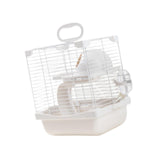 Maxbell 2 Layers Hamster Habitats Cage High Chassis Design Multipurpose 7.4x9x11inch White