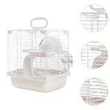 Maxbell 2 Layers Hamster Habitats Cage High Chassis Design Multipurpose 7.4x9x11inch White