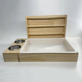 Maxbell 3 in 1 Rabbit Hay Feeder Guinea Pig Foraging Toy for Chinchilla Rabbit Bunny