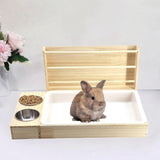 Maxbell 3 in 1 Rabbit Hay Feeder Guinea Pig Foraging Toy for Chinchilla Rabbit Bunny