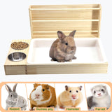 Maxbell 3 in 1 Rabbit Hay Feeder Guinea Pig Foraging Toy for Chinchilla Rabbit Bunny
