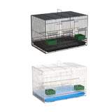 Maxbell Travel Birds Cage Portable with Handle Parrot Cage for Finches Home Lovebirds Black